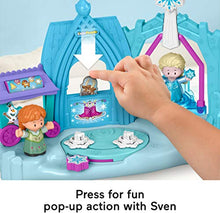 Load image into Gallery viewer, Disney Frozen Arendelle Winter Wonderland by Little People, ice skating playset with Anna and Elsa figures for toddlers and preschool kids
