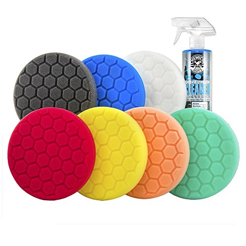 Chemical Guys BUF_HEXKITS_8 Hex-Logic Buffing Pad Kit, 6.5