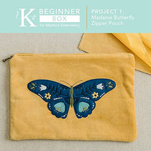 Load image into Gallery viewer, Kimberbell Beginner Box &amp; Deluxe Scissor Set (35 Pcs) Machine Embroidery &amp; Sewing, 3 Projects, Step-by-Step Instructions, Fabric + Materials, Techniques: Raw Edge Appliqué, Quilting &amp; Satin Stitch
