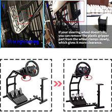 Load image into Gallery viewer, Marada Racing Wheel Stand with V2 Support Game Support Stand Up Simulation Driving Bracket for Logitech G29, G27 and G25 Racing Simulator Steering Wheel Stand Without Wheel and Pedals
