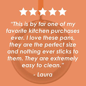 Rachael Ray Brights Hard-Anodized Aluminum Nonstick Cookware Set with Glass Lids, 10-Piece Pot and Pan Set, Gray with Orange Handles