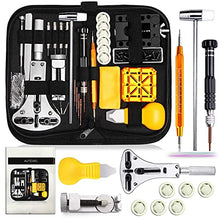 Load image into Gallery viewer, BYNIIUR Watch Repair Kit, Watch Case Opener Spring Bar Tools, Watch Battery Replacement Tool Kit, Watch Band Link Pin Tool Set with Carrying Case and Instruction Manual
