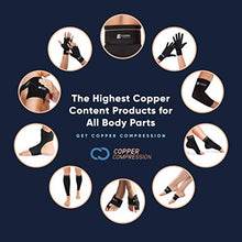 Load image into Gallery viewer, Copper Compression Arthritis Gloves - Guaranteed Highest Copper Content. Best Copper Glove for Carpal Tunnel, Computer Typing, and Everyday Support for Hands. Fit for Women and Men (1 Pair)
