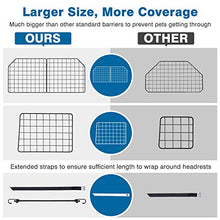 Load image into Gallery viewer, Vetoos Car SUV Dog Barrier, Vehicles Pet Divider Gate for Trunk Cargo Area - Extendable for Universal Fit, Foldable for Easy Storage, Straps &amp; Bungee Cords for Double Stability, Rust-Proof Metal Mesh
