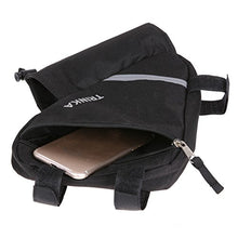 Load image into Gallery viewer, BCYOUP Bike Frame Bag, Water Resistant Triangle Storage Pack with Reflective Strip, Mountain Road Bicycle Front Top Tube Bag Handlebar Pouch for Cell Phone, Pump, Repair Tool, Cycling Accessories
