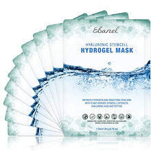 Load image into Gallery viewer, Ebanel 10-Pack Hydrogel Collagen Mask for Face, Instant Brightening Hydrating Face Mask Sheet Mask for Firming, Lifting Anti Aging Anti Wrinkle with Hyaluronic Acid, Peptide, Aloe Vera, Vitamin C &amp; E
