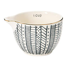 Load image into Gallery viewer, Creative Co-Op Stoneware, Black &amp; White, Set of 4 Measuring Cup, 4.5"
