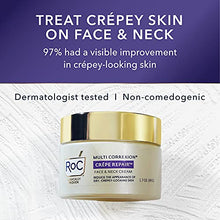 Load image into Gallery viewer, RoC Crepe Repair Anti Aging Daily Face Moisturizer &amp; Neck Firming Cream (1.7 oz) + RoC Retinol Wrinkle Smoothing Capsules (7 CT), Skin Care Treatment
