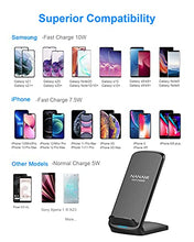 Load image into Gallery viewer, NANAMI Upgraded Fast Wireless Charger,Qi-Certified Wireless Charging Stand Compatible Samsung Galaxy S21 S20 S10 S9 S8/Note 20 Ultra/10/9 &amp; Qi Phone Charger for iPhone 13/12/SE 2020/11/XR/XS Max/X/8
