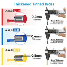 Load image into Gallery viewer, TICONN 200 Pcs Insulated Electrical Butt Connectors Kit - Electrical Insulated Automotive Wire Crimp Terminals, Butt Splice
