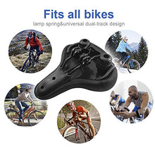 Load image into Gallery viewer, BLUEWIND Bike Seat, Most Comfortable Bicycle Seat Memory Foam Waterproof Bicycle Saddle - Dual Shock Absorbing with Mounting Wrench - Best Stock Bicycle Seat Replacement for Mountain Bikes, Road Bikes
