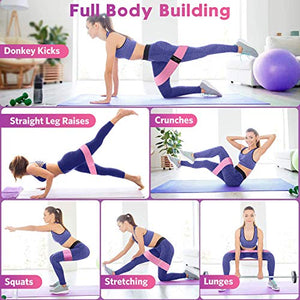 Renoj Booty Bands, Exercise Bands for Legs and Butt, Resistance Bands Set【3 Levels】