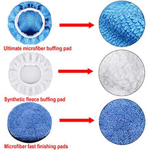 Load image into Gallery viewer, SIQUK 13 Pieces Buffing Pads 6 Inch Car Polishing Pad Kit Foam Polish Pads Wax Buffer Polisher Attachment for Drill
