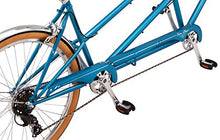 Load image into Gallery viewer, Schwinn Twinn Classic Tandem Adult Beach Cruiser Bike, Double Seater, Steel Low Step Frame, 7-Speed, 650c Urban Tires, Alloy Caliper Brakes, Medium Frame, Blue
