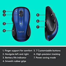 Load image into Gallery viewer, Logitech M510 Wireless Computer Mouse – Comfortable Shape with USB Unifying Receiver, with Back/Forward Buttons and Side-to-Side Scrolling, Blue
