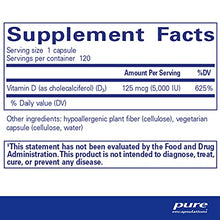 Load image into Gallery viewer, Pure Encapsulations Vitamin D3 125 mcg (5,000 IU) | Supplement to Support Bone, Joint, Breast, Prostate, Heart, Colon and Immune Health* | 120 Capsules
