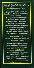 Load image into Gallery viewer, Sadaf Cardamom Tea Loose Leaf Box 16 oz - Special Blend Cardamom Ceylon Black Tea - Product harvested in Sri Lanka
