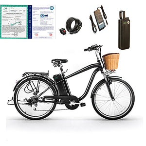 Nakto 250W Shimano 6-Speed Gear Electric Bicycle with 36V10Ah Lithium Battery