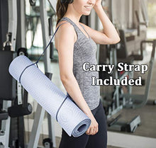 Load image into Gallery viewer, IUGA Yoga Mat Non Slip Textured Surface, Reversible Dual Color, Eco Friendly Yoga Mat with Carrying Strap, Thick Exercise &amp; Workout Mat for Yoga, Pilates and Fitness (72"x 24"x 6mm )

