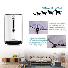 Load image into Gallery viewer, WOPET SmartFeeder,Automatic Pet Dog and Cat Feeder,6-Meal Auto Pet Feeder with Timer Programmable,HD Camera for Voice and Video Recording,Wi-Fi Enabled App for iPhone and Android
