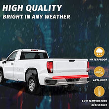 Load image into Gallery viewer, Truck Tailgate Light Bar 60” Triple Row 504 LED Strip with White Reverse Red Brake Amber Sequential Turn Signal Light Running Lamp for SUV Van - Trailer Strobe Taillight 2935 SMD LED Chips Waterproof
