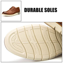 Load image into Gallery viewer, JITAI Men's Casual Oxford Dress Shoes Lace Up Business Fashion Shoes for Men, Brown/01, 9 US
