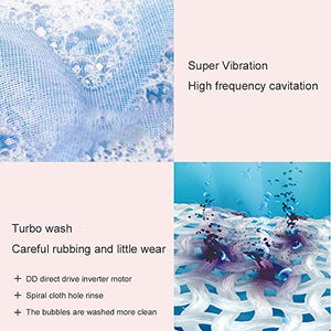 Portable washing machine,Mini Tub Washing Machine With Foldable, Personal Rotating Ultrasonic Turbines Washer USB Powered Convenient Laundry for Camping Apartments Dorms RV Business Travel (01)