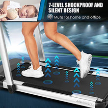 Load image into Gallery viewer, ANCHEER Treadmill, 2 in 1 Folding Treadmill with Remote Control and Bluetooth Speaker, 2.25HP Under Desk Electric Treadmil Machine for Exercise,Installation-Free
