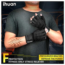 Load image into Gallery viewer, Updated 2020 Version Professional Ventilated Weight Lifting Gym Workout Gloves with Wrist Wrap Support for Men &amp; Women, Full Palm Protection, for Weightlifting, Training, Fitness, Hanging, Pull ups
