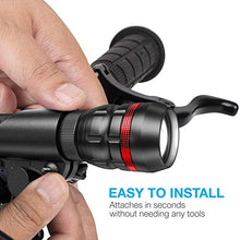 Load image into Gallery viewer, Vont 'Scope' Bike Light, Bicycle Light Installs in Seconds Without Tools, Powerful Bike Headlight Compatible with: Mountain, Kids, Street, Bikes, Front &amp; Back Illumination
