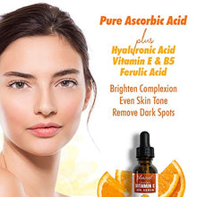 Load image into Gallery viewer, Ebanel Vitamin C Serum Hyaluronic Acid Serum for Face - Ultimate Anti Aging Serum Set - Deep Hydrating, Visibly Plump, Firm &amp; Smooth Skin, Brighten &amp; Even Skin Tone, Reduce Redness &amp; Inflammation
