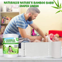 Load image into Gallery viewer, Shop Channels Bamboo Disposable Cloth Diaper Liners(4 Rolls) Fragrance Free &amp; Chlorine Free, Compostable, Dye Free Flushable Biodegradable Gentle and Soft 100 Sheets Each Roll(Pack of 4)
