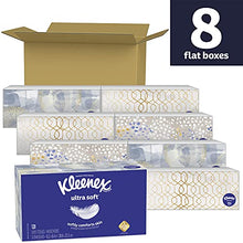 Load image into Gallery viewer, Kleenex Ultra Soft Facial Tissues, 8 Flat Boxes, 120 Tissues per Box (960 Total Tissues)
