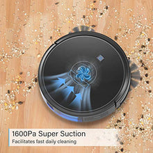 Load image into Gallery viewer, Robot Vacuum, GOOVI 1600PA Robotic Vacuum Cleaner with Self-Charging, 360° Smart Sensor Protectio, Multiple Cleaning Modes Vacuum Best for Pet Hairs, Hard Floor &amp; Medium Carpet
