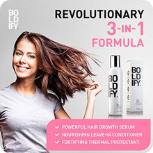 Load image into Gallery viewer, BOLDIFY 3X Biotin Hair Growth Serum - Get Thicker Hair Day One - Natural 3-in-1 Hair Regrowth, Leave-In Conditioner &amp; Blow Out Thermal Treatment - Thickener Hair Products for Women and Men - 4 oz

