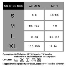 Load image into Gallery viewer, CelerSport Low Cut Athletic Running Socks Cotton Ankle Socks for Men and Women (6 Pairs), Large, White
