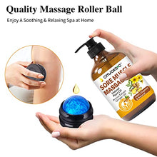 Load image into Gallery viewer, Massage Oil for Massage Therapy Kit,Ginger Oil Lymphatic Drainage-Arnica Sore Muscle Oil Massage &amp;Lavender Oil Relaxing Massage Oils,Massage Kit With Massage Roller Ball Valentines Gifts for Men Women
