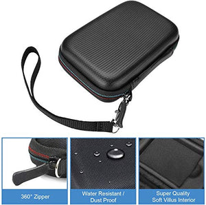 ProCase Shockproof Carrying Case + Silicone Cover Combo for Samsung T5 / T3 Portable 250GB 500GB 1TB 2TB SSD USB 3.1 External Solid State Drives, Protective Hard EVA Storage Case Bag -Black