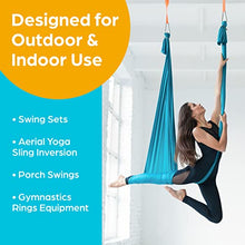 Load image into Gallery viewer, Jungle Gym Kingdom Swing Set Hangers - 4 Heavy Duty Brackets with Locking Snap Hooks for Porch, Patio, Playground - Indoor/Outdoor Hardware &amp; Accessories
