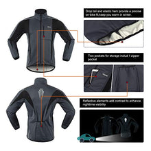 Load image into Gallery viewer, ARSUXEO Winter Warm UP Thermal Softshell Cycling Jacket Windproof Waterproof Bicycle MTB Mountain Bike Clothes 15-K Gray Size Large
