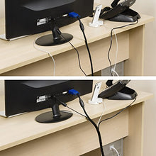 Load image into Gallery viewer, D-Line Cable Spiral Wrap, Cable Management Solution to Organize Bundles of Cords 0.4" - 1.57", Wire Sleeve for Cord Protection - 8.2ft Length (Black)
