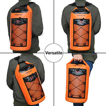 Load image into Gallery viewer, Piscifun Waterproof Dry Bag Backpack 20L Floating Dry Backpack with Waterproof Phone Case for Water Sports - Fishing Boating Kayaking Surfing Rafting Camping Gifts for Men and Women Orange
