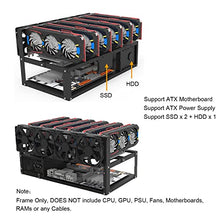 Load image into Gallery viewer, Toprema Mining Rig Frame for 6/8 GPU Steel Open Air Miner Rig Case Rack for Crypto Coin Currency Bitcoin ETH Ethereum ZCash Mining Accessories Tools - Frame ONLY
