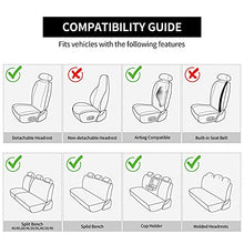 Load image into Gallery viewer, SPEED TREND Leather Car Seat Covers, Premium PU Leather &amp; Universal Fit for Auto Interior Accessories, Automotive Vehicle Cushion Cover for Most Cars SUVs Trucks (ST-003 Full Set, Black&amp;RED)

