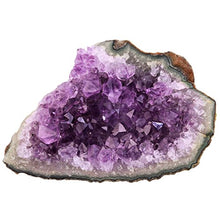 Load image into Gallery viewer, rockcloud Natural Purple Amethyst Quartz Crystal Cluster Geode Druzy Home Decoration Gemstone Specimen
