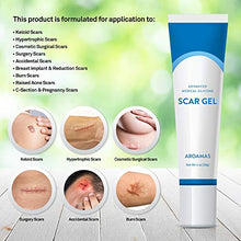 Load image into Gallery viewer, Aroamas Silicone Scar Gel, 30g, Silicone Scar Gel for Surgical Scars, for Face, Scar Gel with Silicone for Keloids, C-Section, Cosmetic Procedures, Burns, Injuries
