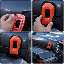 Load image into Gallery viewer, Hoolcar Hood Latch Lock Catch Brackets Cover for 2018-2021 Jeep Wrangler JL JLU &amp; 2020-2021 Gladiator JT, Orange
