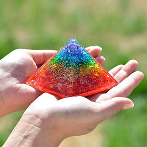 Energy Generator Orgone Pyramid for Emf Protection & Healing- meditation orgonite pyramids/crystal chakra