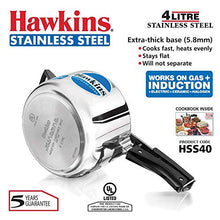 Load image into Gallery viewer, Hawkins B45 Pressure Cooker, 4 Litre, Silver
