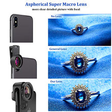 Load image into Gallery viewer, Phone Camera Lens,TODI 4K HD 2 in 1 120° Wide Angle Lens, 20X Macro Lens,Clip-On Phone Lens Compatible iPhone,Samsung, Most Andriod Phones No Distortion
